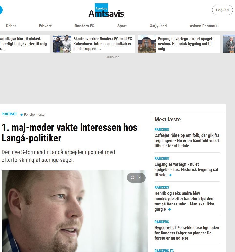 1 maj-møder vakte interessen hos Langå-politiker