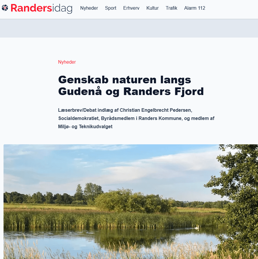 Genskab naturen langs Gudenå og Randers Fjord