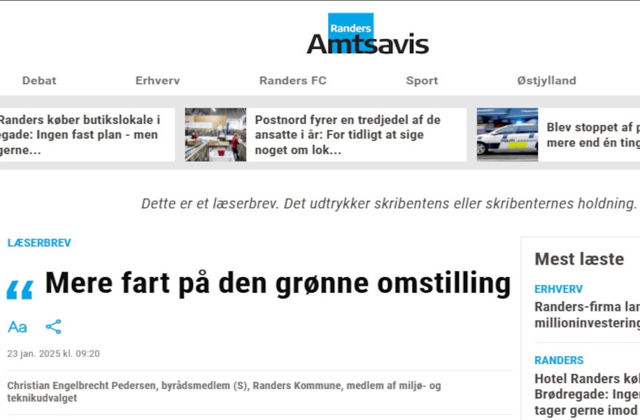 Mere fart på den grønne omstilling