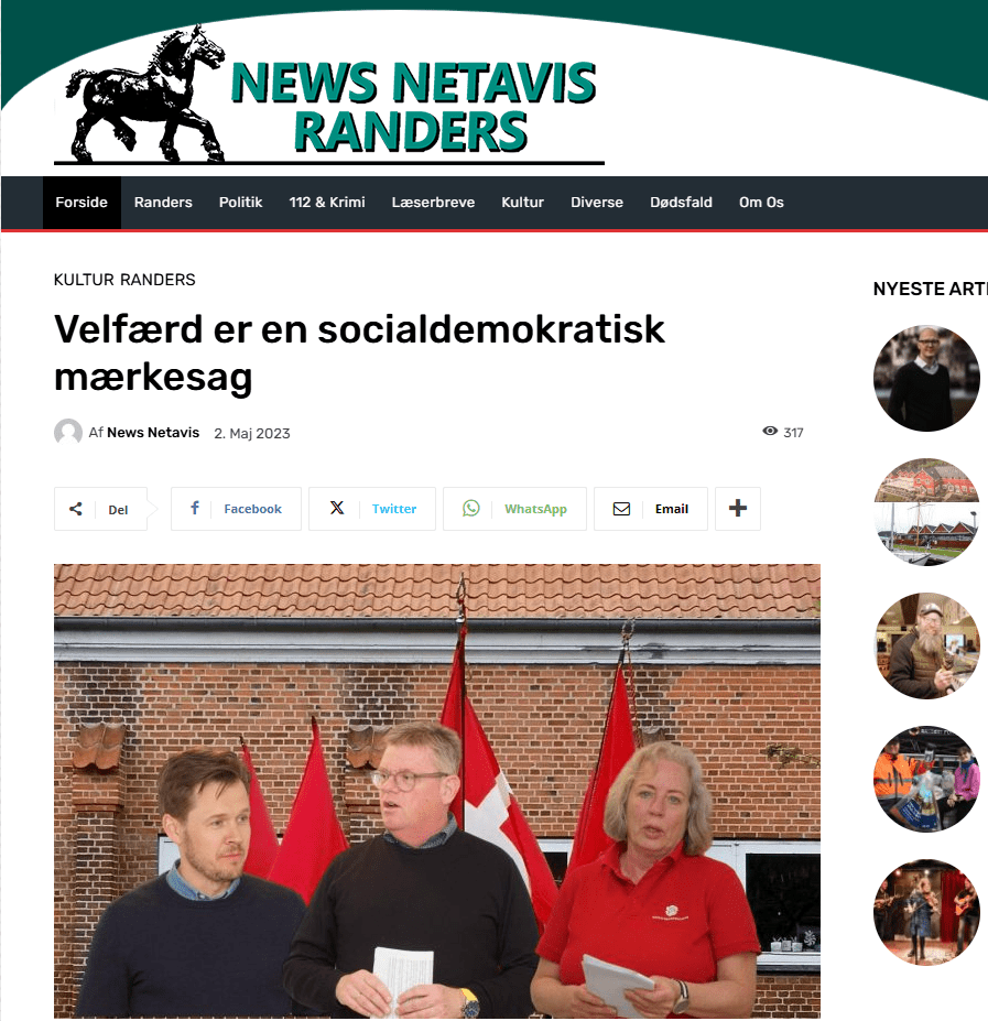 Velfærd er en socialdemokratisk mærkesag